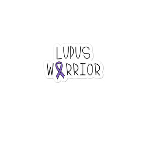 Lupus Warrior Awareness Ribbon Sticker