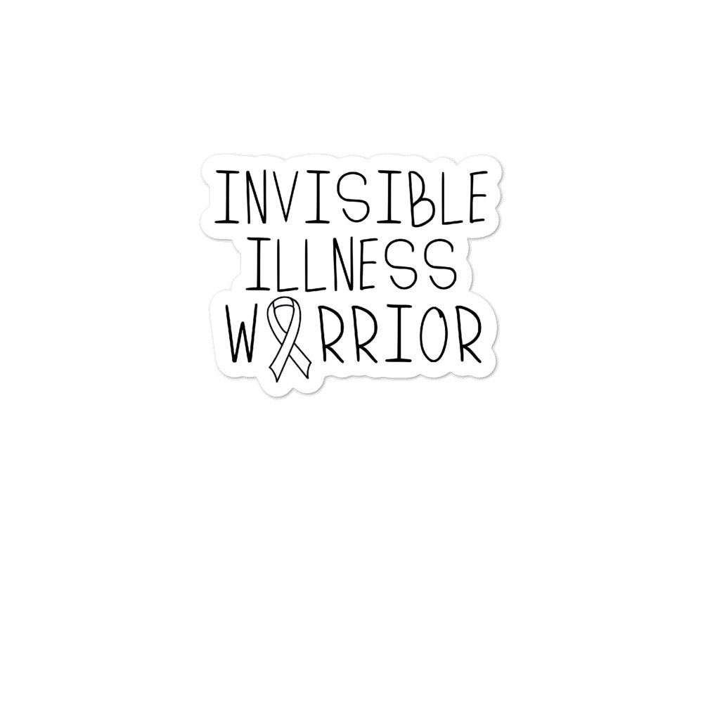 Invisible Illness Warrior Awareness Ribbon Sticker