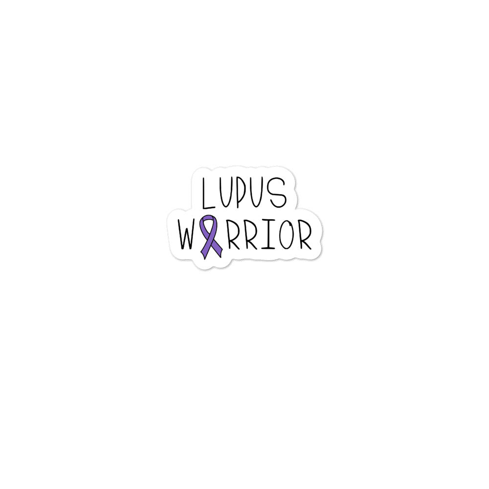 Lupus Warrior Awareness Ribbon Sticker