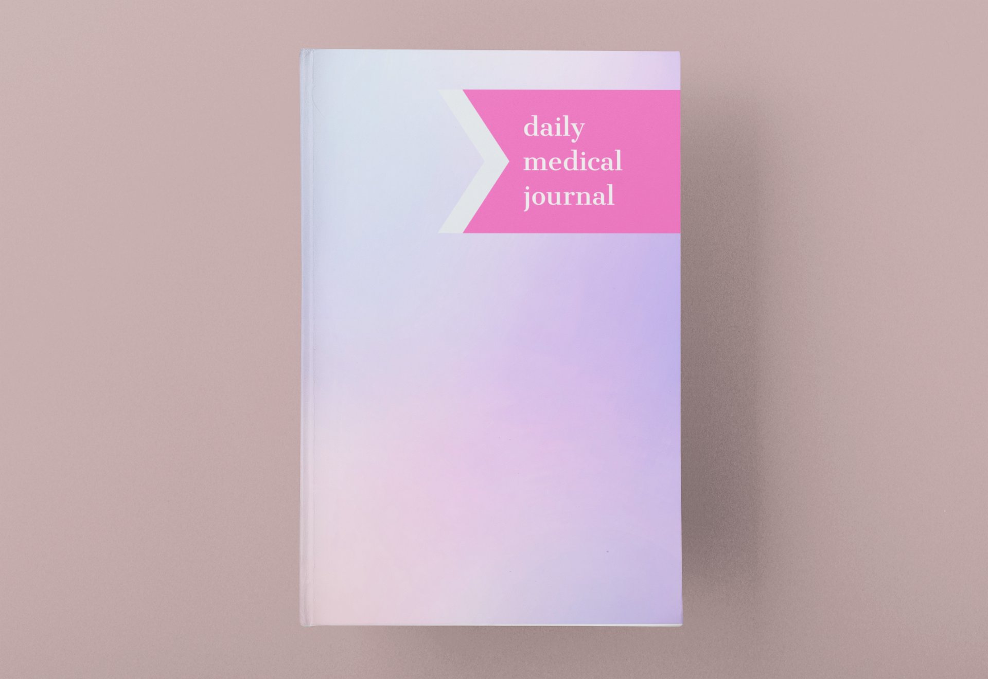 Daily Medical Journal, Summer Pink Cover, 6 month tracker